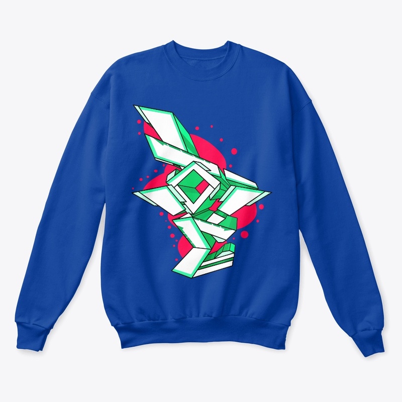 LOVE Graffiti Design on Crewneck