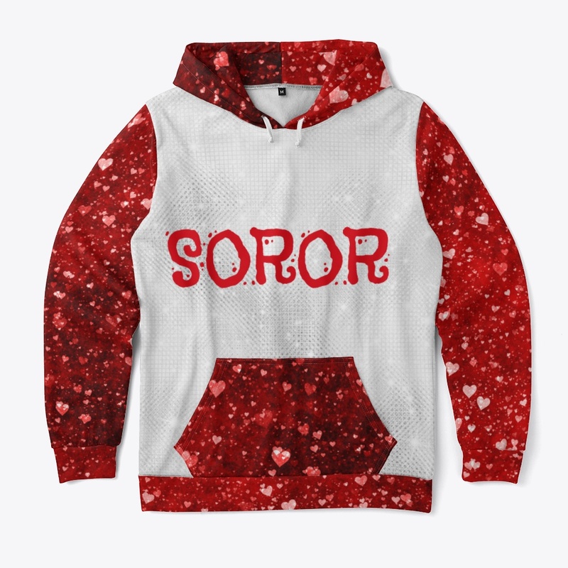 Sparkly Red Hearts Soror 