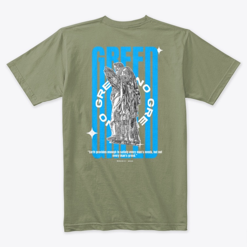 No Greed blue