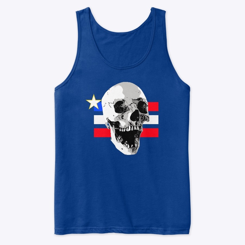 Skull Patriotic Flag
