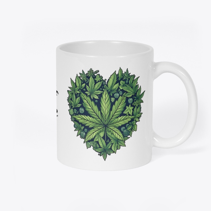 Leafy Blueberry Heart