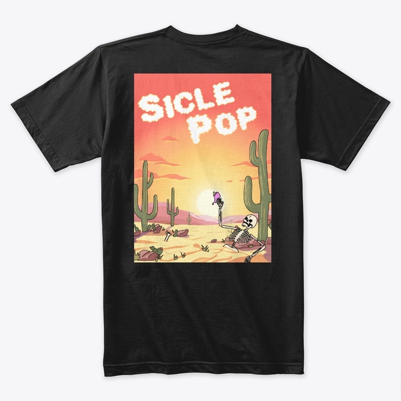 DESERTED Black T-shirt Siclepop 