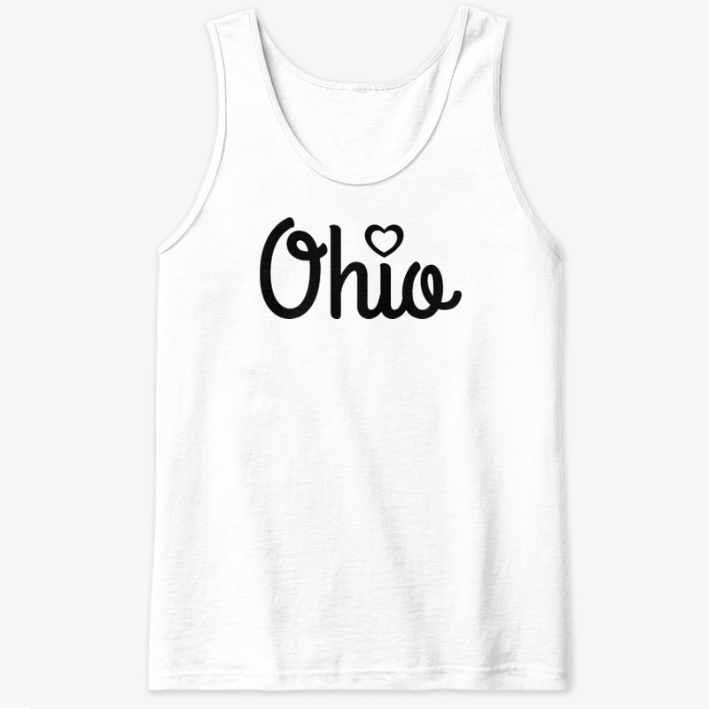 Cursive Ohio Dot Heart by LCC
