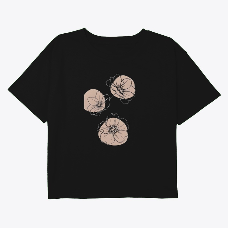 Floral design t-shirt 