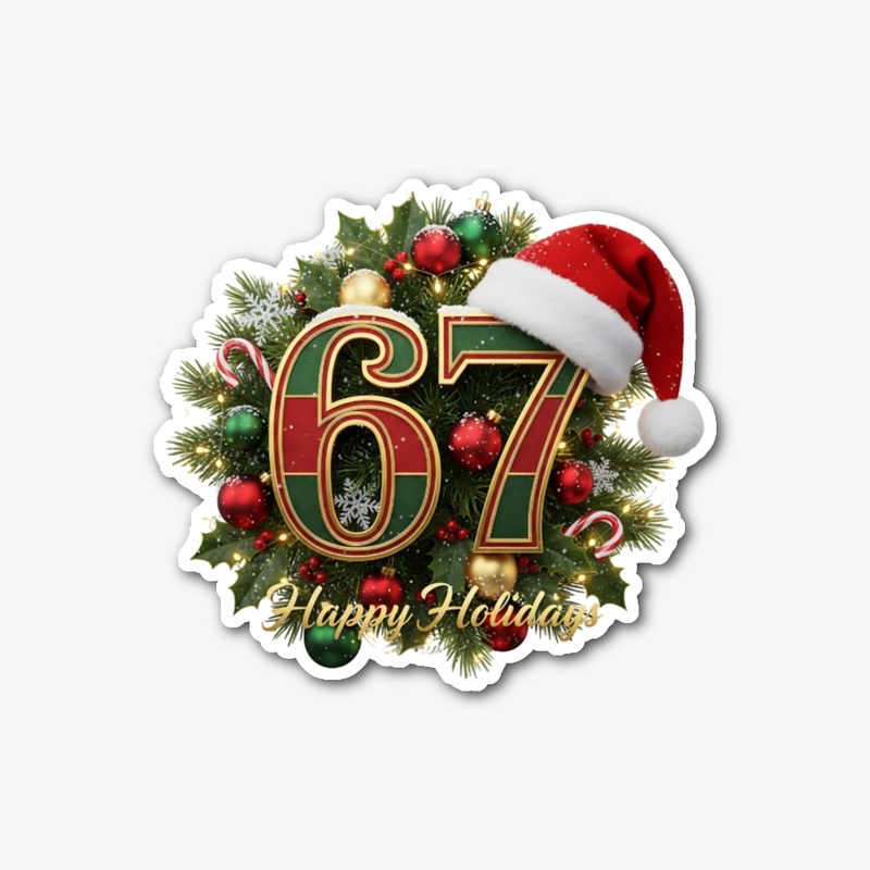 Xmas "67" Wreath - Holiday Decor Gift