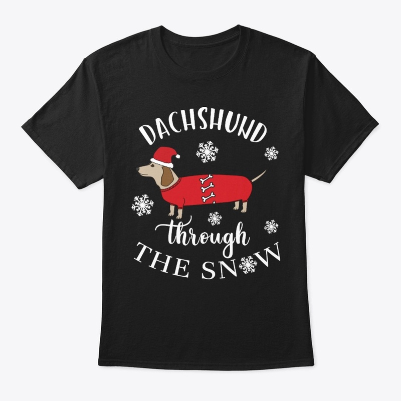 Sausage Dog Dachshund Dashing Through 