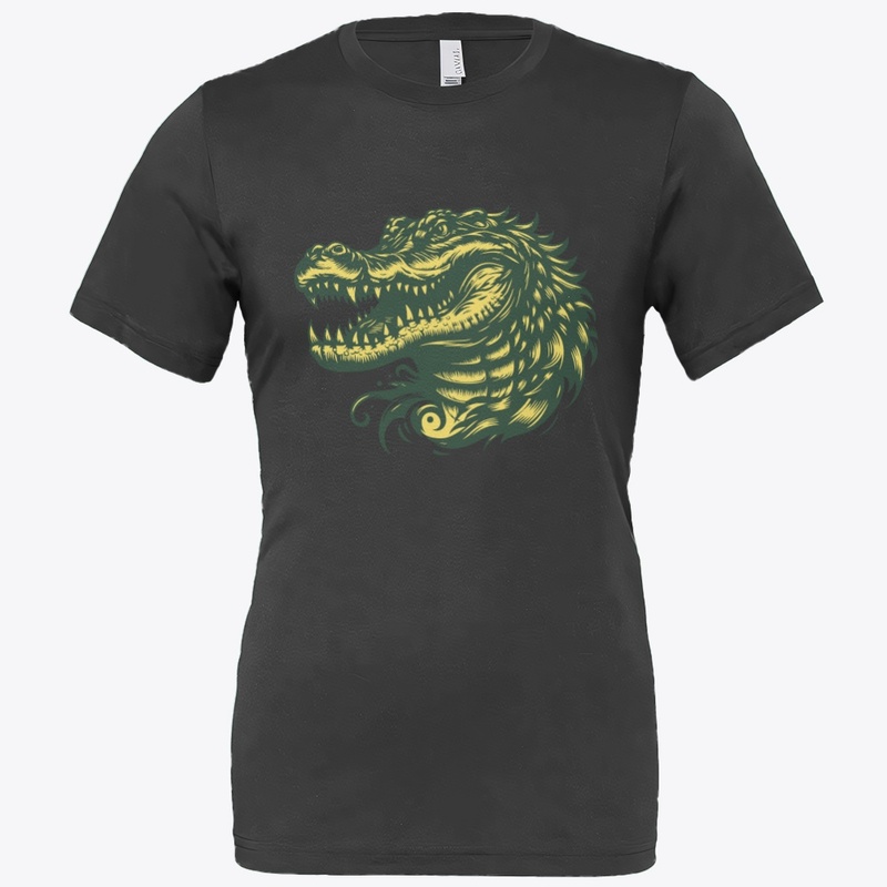 Angry Alligator Head Graphic