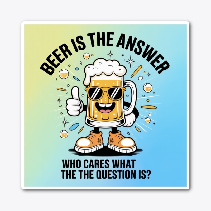Funny Beer Mug Cartoon 