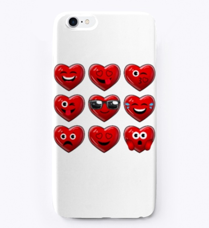 Cute Heart Emojis Emoticons T Shirt