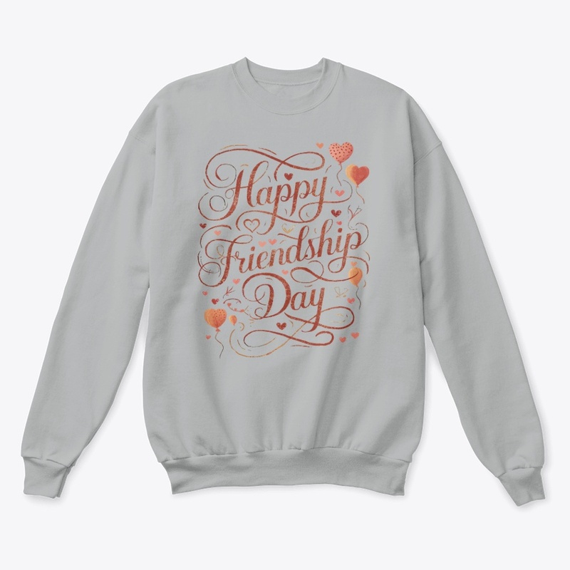 Happy Friendship Day text T-shirt