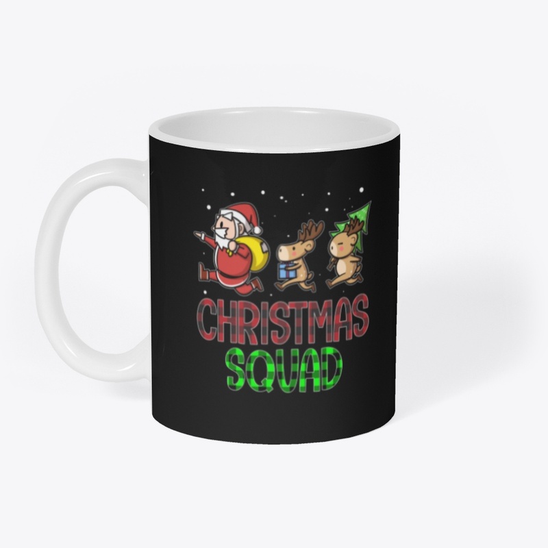 Funny Christmas Squad Santa Reindeer Kid