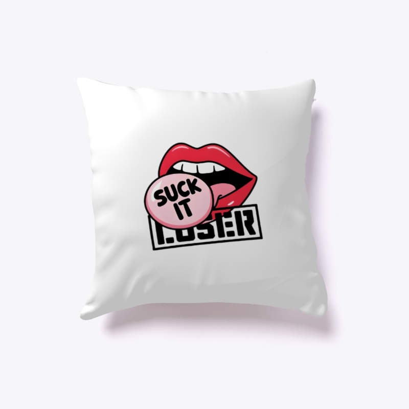 Bold Retro "Suck It" Lips Design