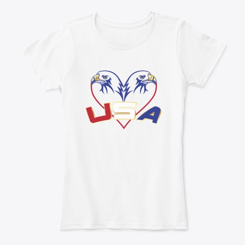 USA Eagle Heart