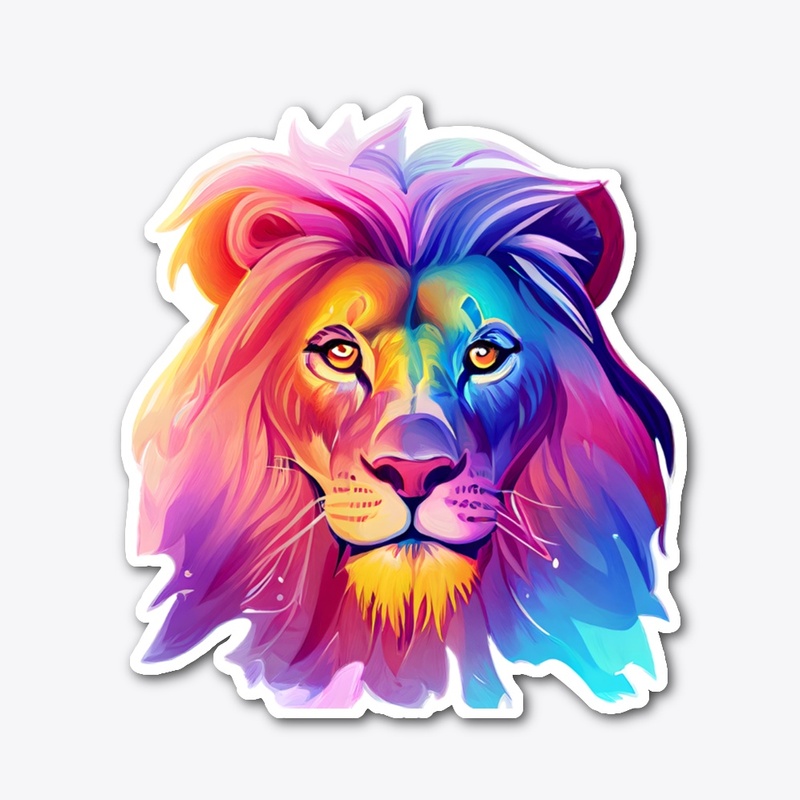 Lion colorful Art