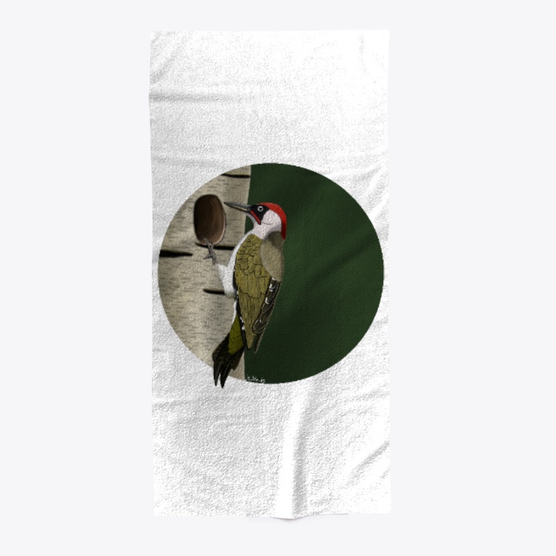 jz.birds Green Woodpecker Bird Design