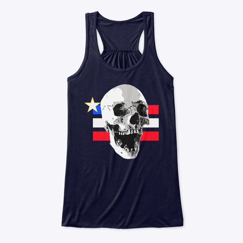 Skull Patriotic Flag