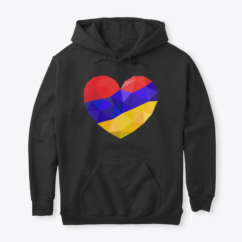 Cute Armenian Flag Graphic Heart Design