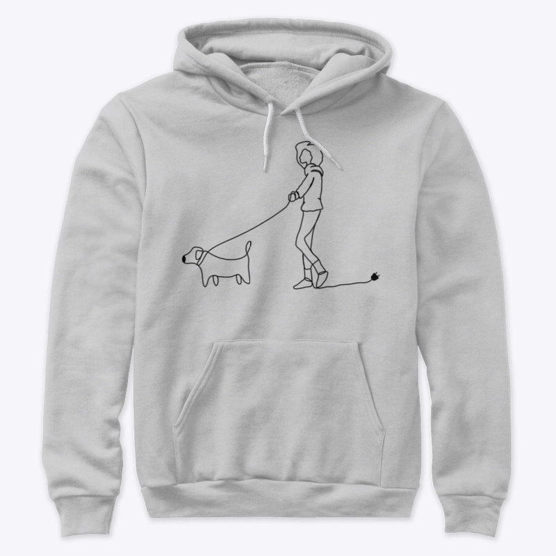 Unplug Dog Black Line