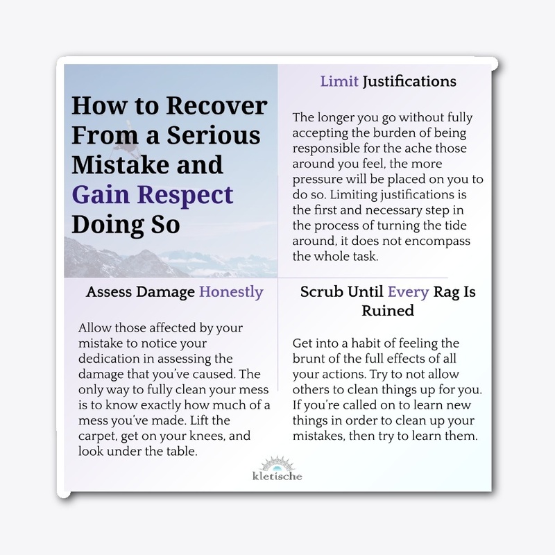 Recover From a Serious Mistake
