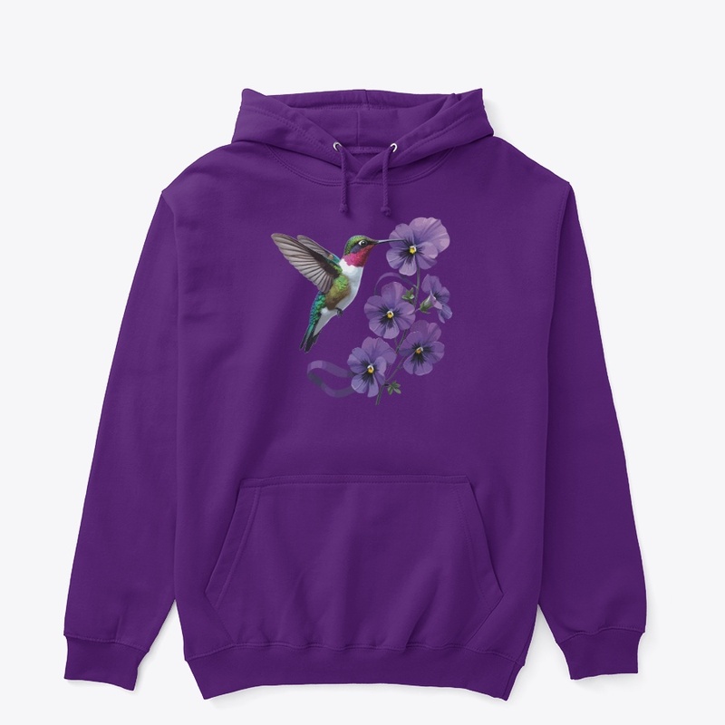 Hummingbird Purple Flowers Alzheimer 
