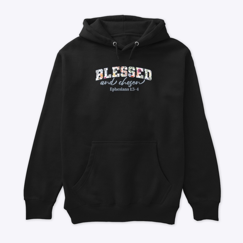 Floral pattern Blessed Christian