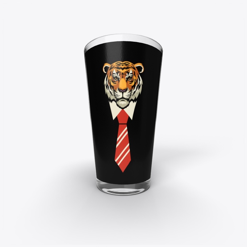 "Bold Tiger With a Twist Black T-Shirt"
