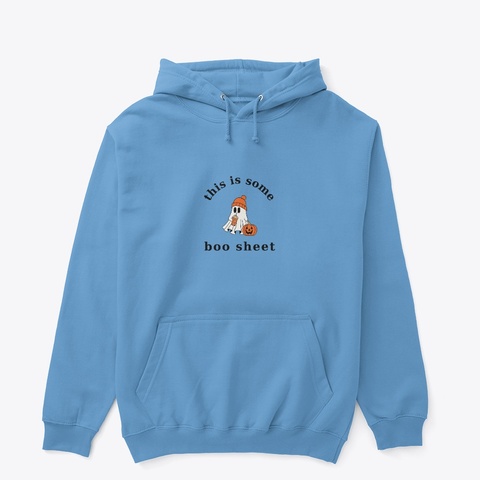 This Is Boo Sheet Carolina Blue Maglietta Front