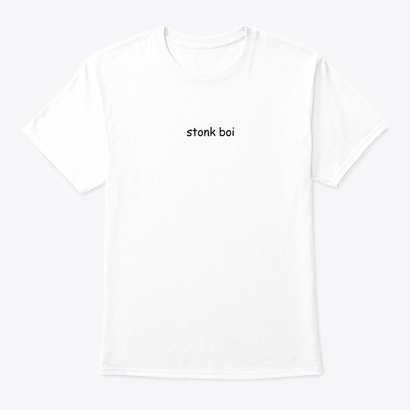stonk boi - white