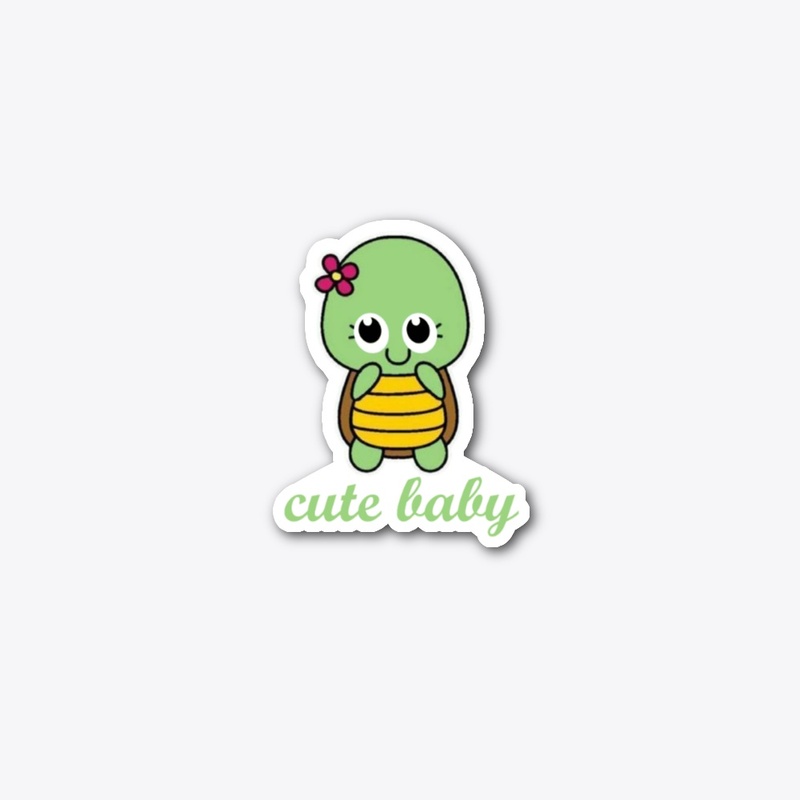 cute baby turtle logo