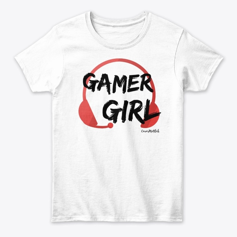 Gamer Girl Women T-shirt HeadPhones