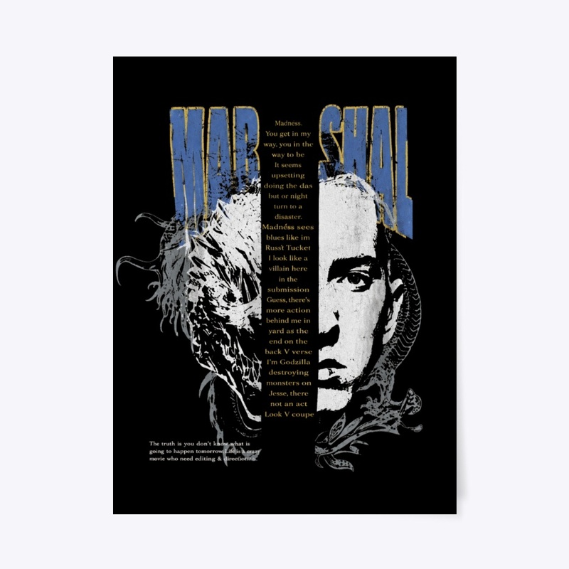 Marshall Mathers Split Face Graphic