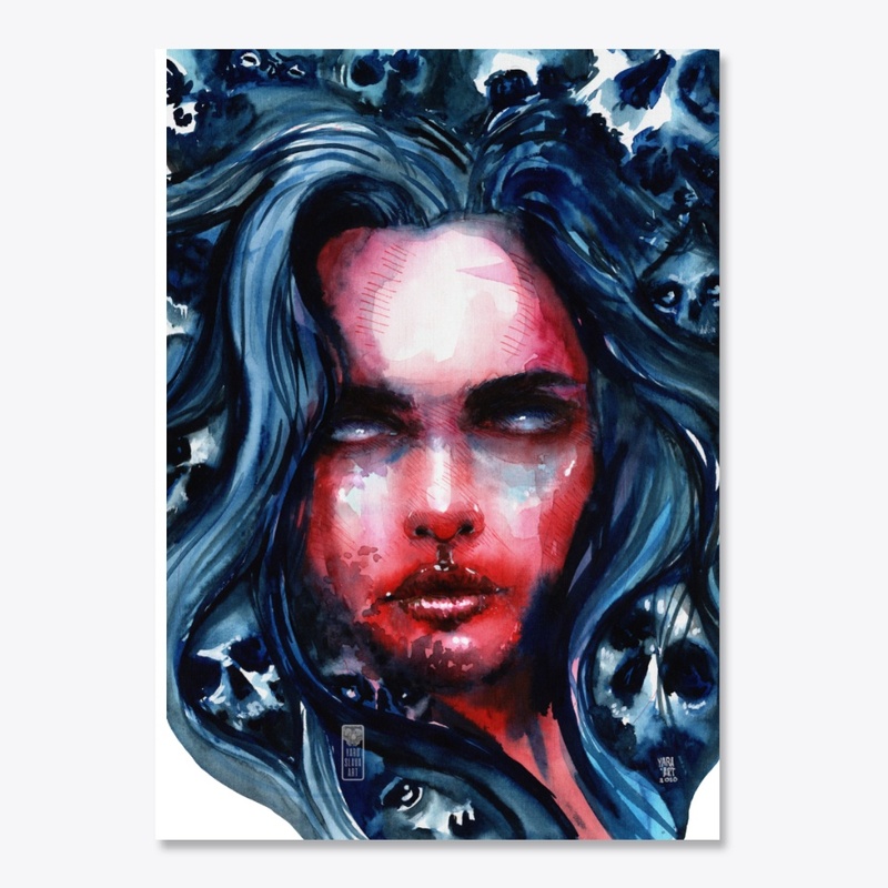 Girl with skulls