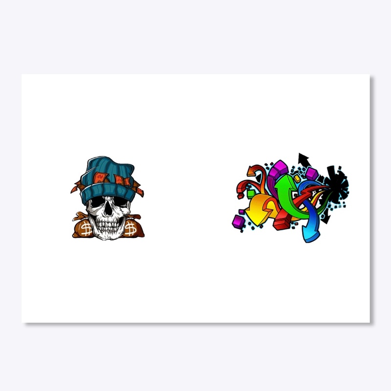 Graffiti skull design 