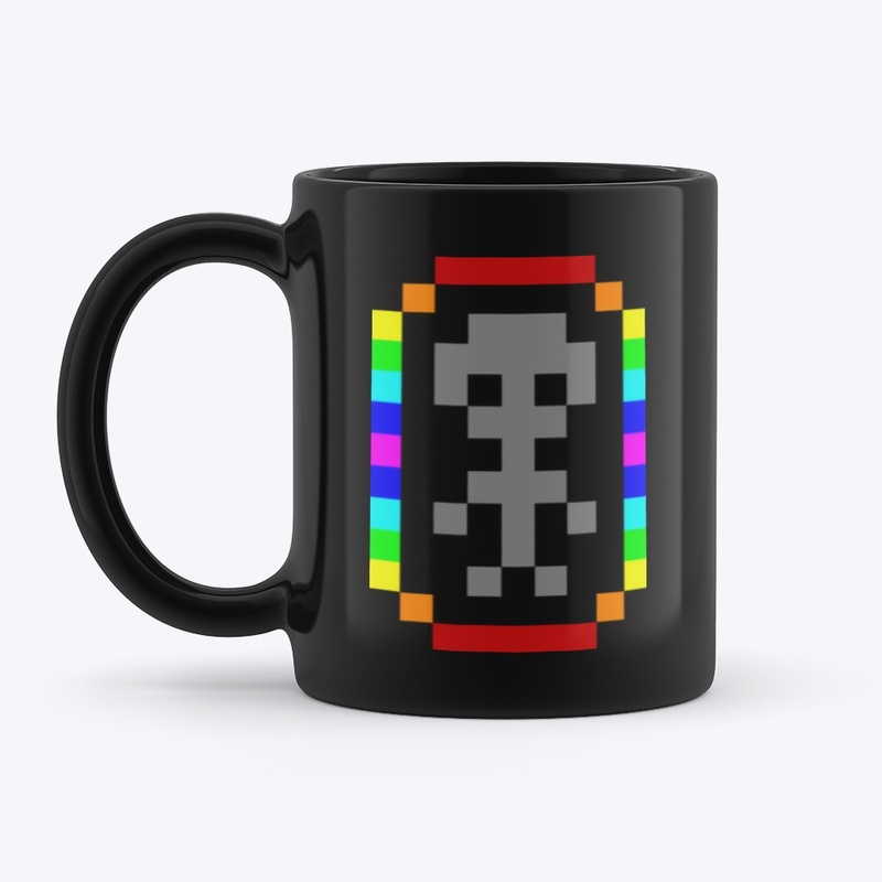 Pixel Alien Mug Black