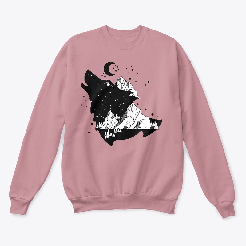 Howling Mountain Grey Wolf Shirt