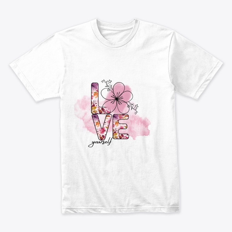Love Yourself Floral Watercolor Art