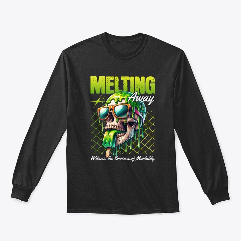 Trippy Skull Melting Away Streetwear Art