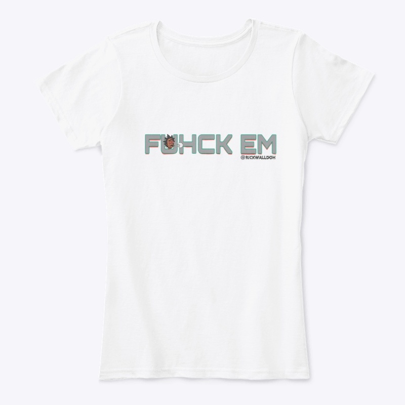 Rick Wall Fuhck Em' Women's Box Logo Tee