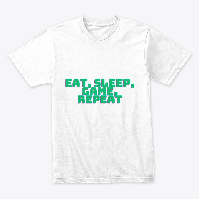 Eat, Sleep, Game, Repeat T-Shirt Design