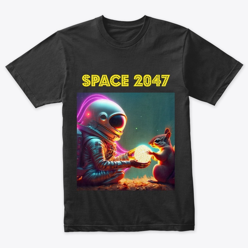 Spaceman and squirrel design