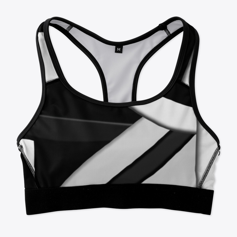 Black and White 3D Geometric 