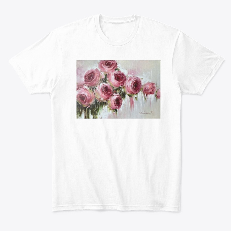 Abstract Pink Rose Flowers Fine Art