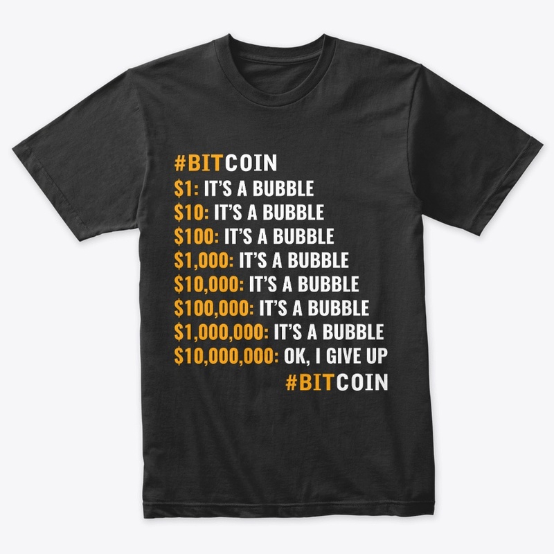 Bitcoin It's A Bubble