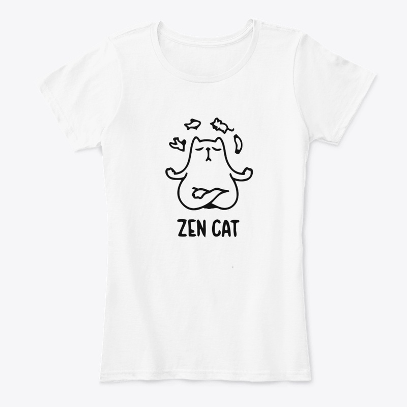 cat doing meditation