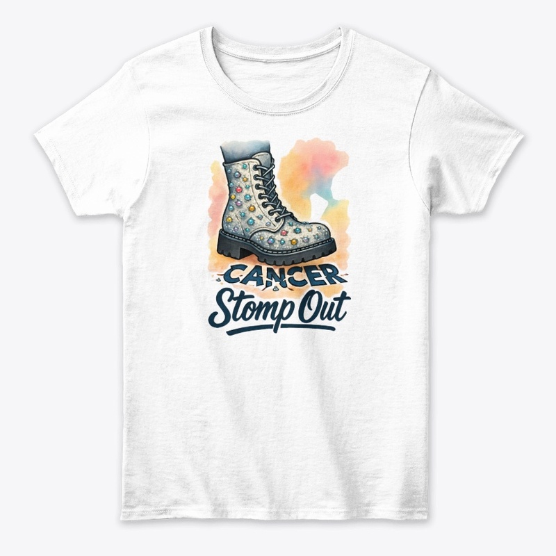 Stomp Out Cancer Boot Art