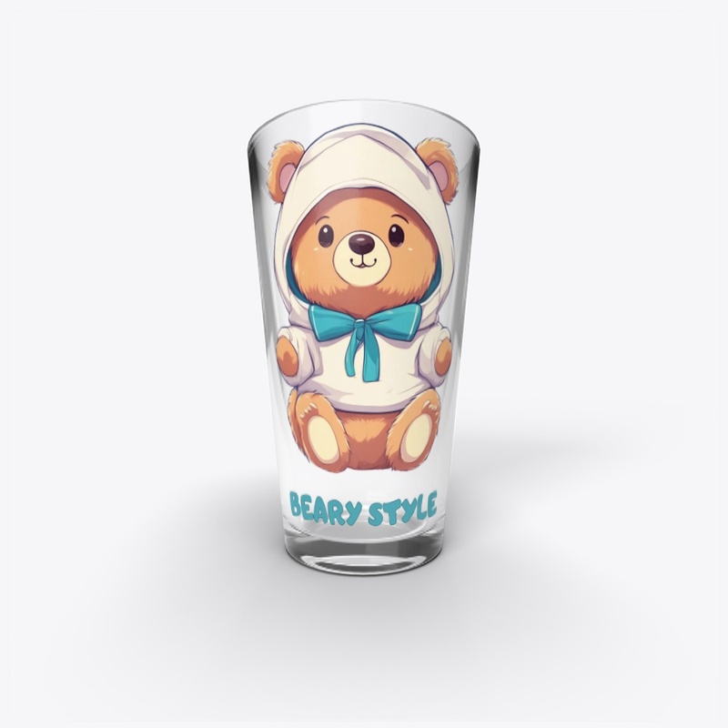 Teddy Bear in Hoodie and Bow Tie