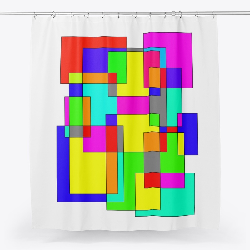 multi color cubes or square