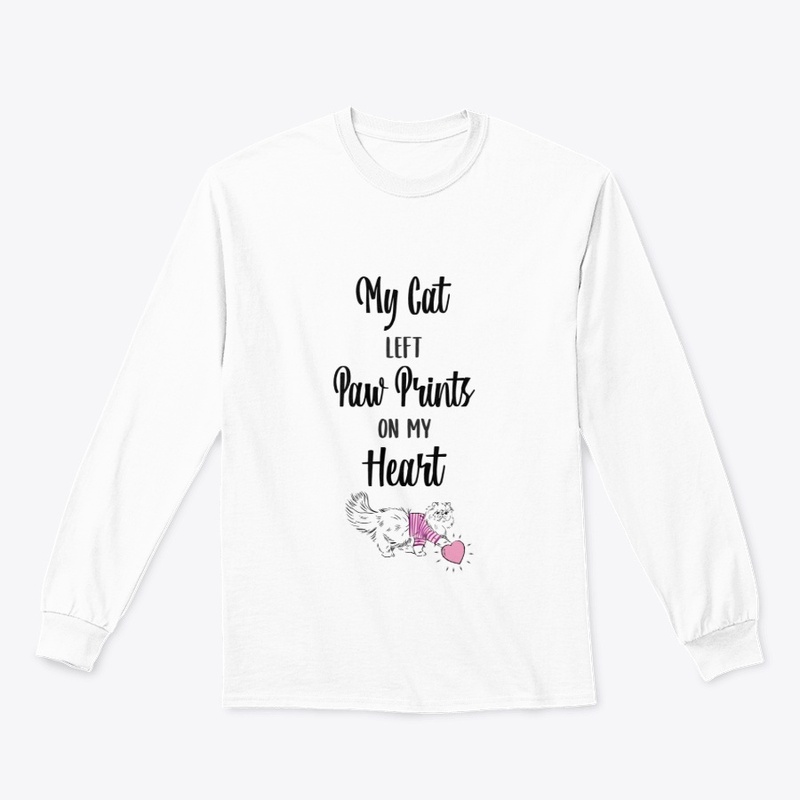 Pawprints on my Heart Design | Cat Tee