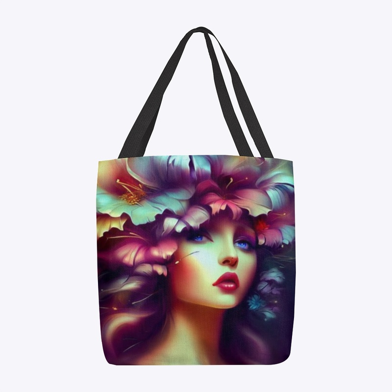 Blooming Beauty floral - crown Tote Bag