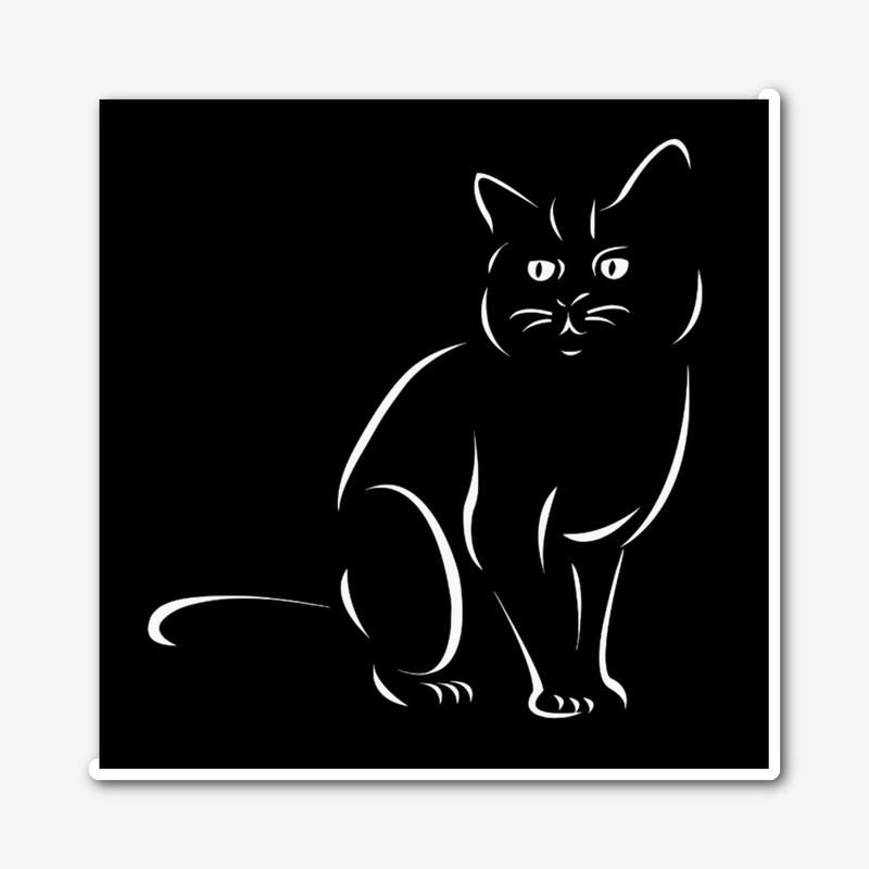 black cat looking at you